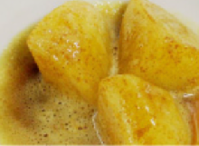 カレー粉を加えたじゃがいも