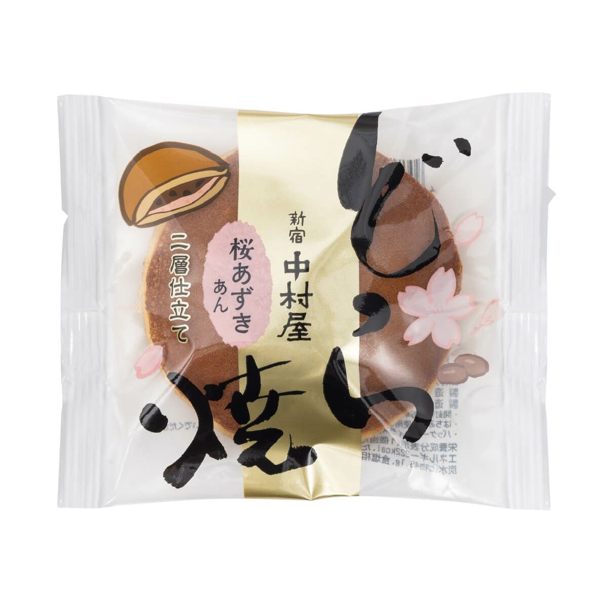 新宿中村屋 桜あずき どら焼 6個入｜桜餡×北海道産小豆のつぶ餡 二層仕立て 個包装